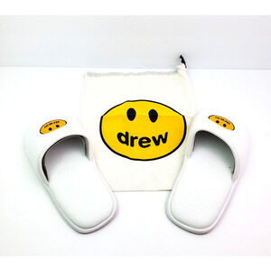 Drew House Adult Size S/M White Slip On Justin Bieber Mascot Slippers